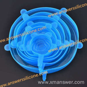 Custom reusable silicone stretch lids cover for food